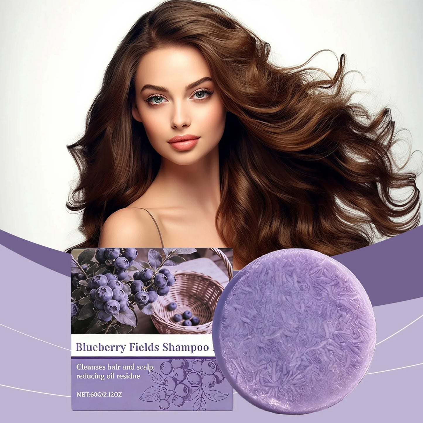 Blueberry Fields Shampoo Bar Sulfate-Free with Natural Berry Scent