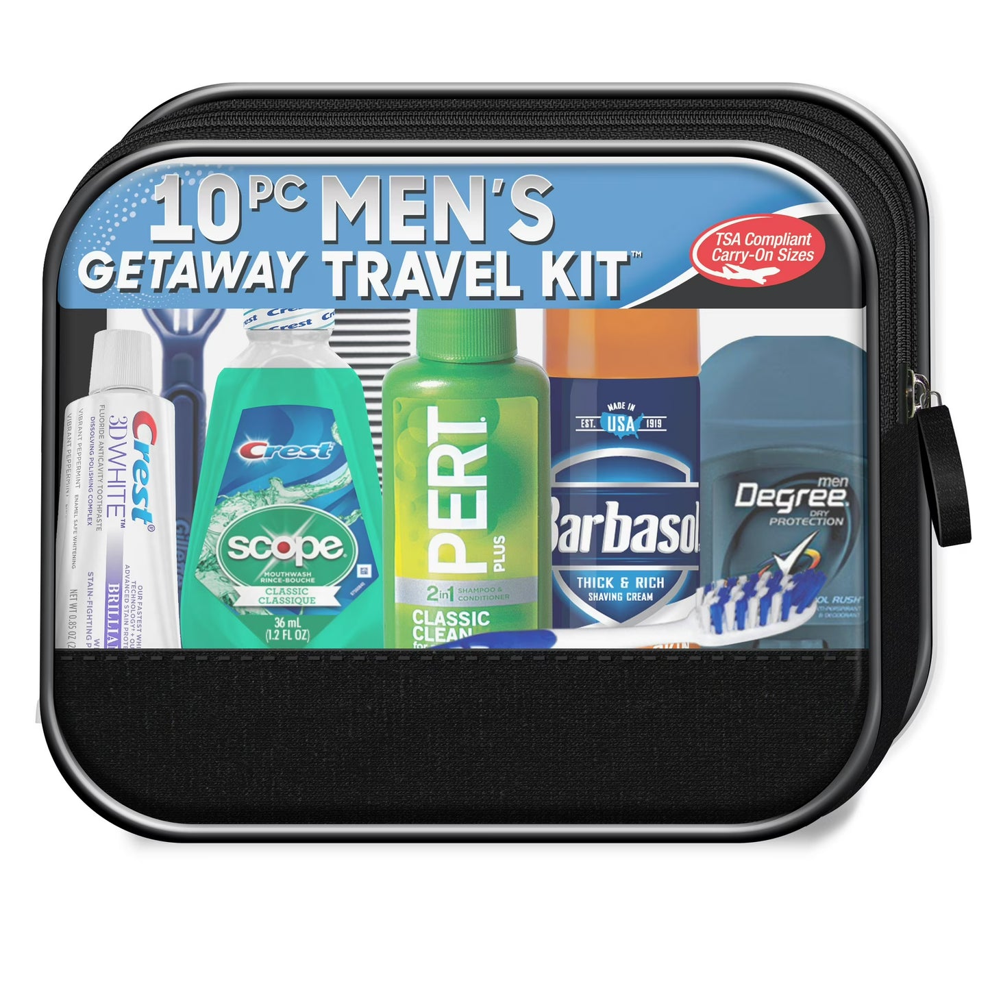 Men’s Get Away Travel Kit 10 Piece Set