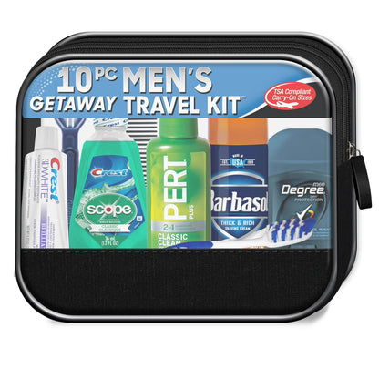 Men’s Get Away Travel Kit 10 Piece Set