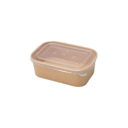 Kraft Paper Disposable Lunch Boxes with Lids 750ml, 30 Pack