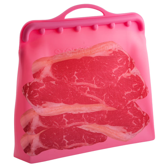 ITPC Reusable Silicone Gallon Food Storage Bags — Freezer & Dishwasher Safe