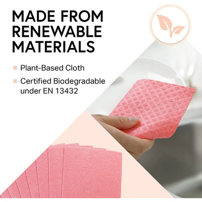 Swedish Wholesale Swedish Dish Cloths Reusable, 10 Pack
