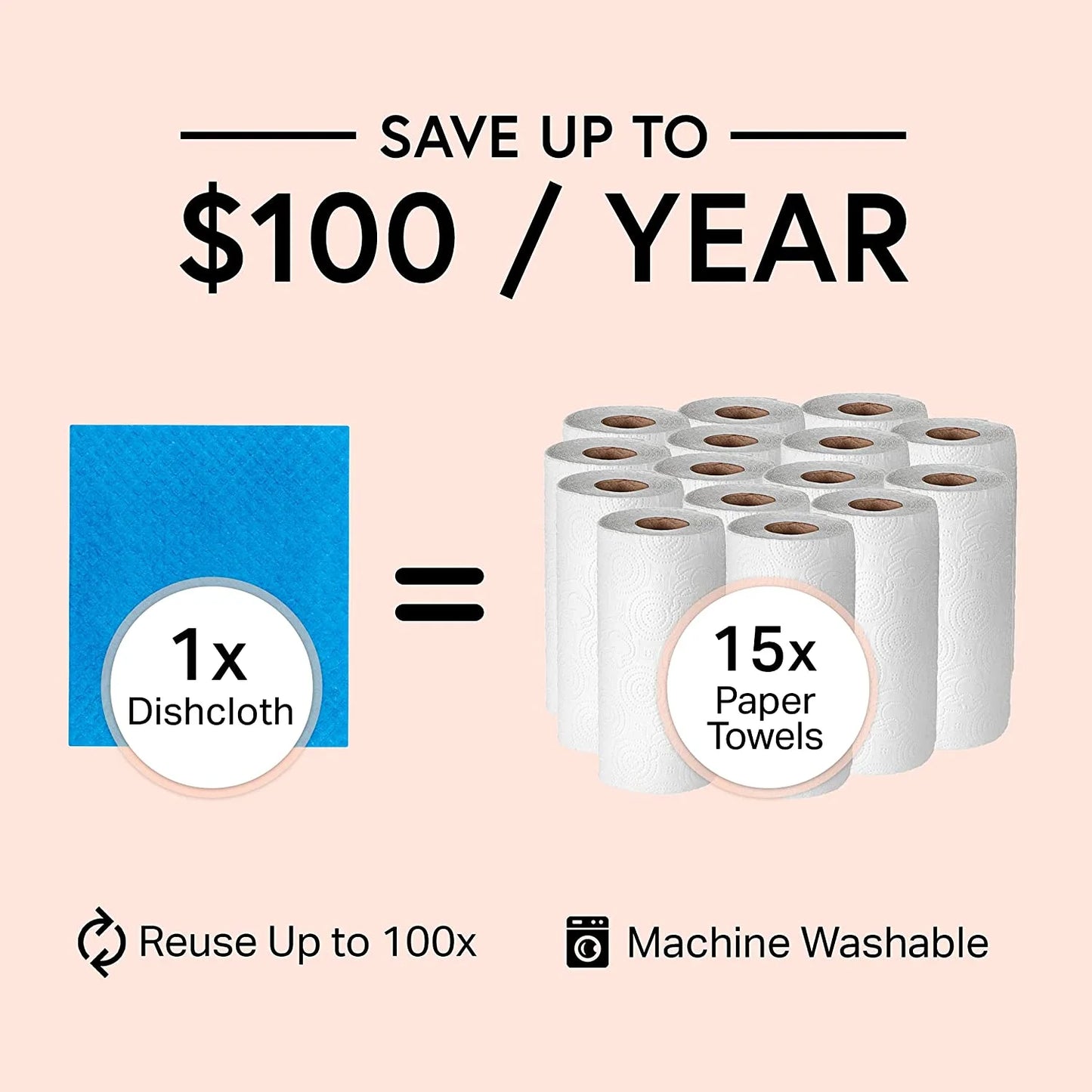 Swedish Wholesale Swedish Dish Cloths Reusable, 10 Pack