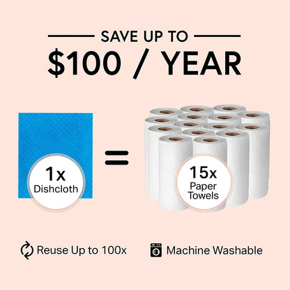 Swedish Wholesale Swedish Dish Cloths Reusable, 10 Pack