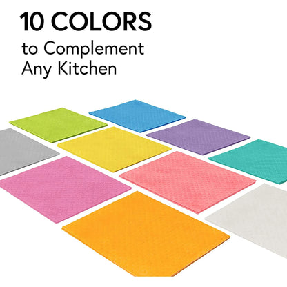 Swedish Wholesale Swedish Dish Cloths Reusable, 10 Pack