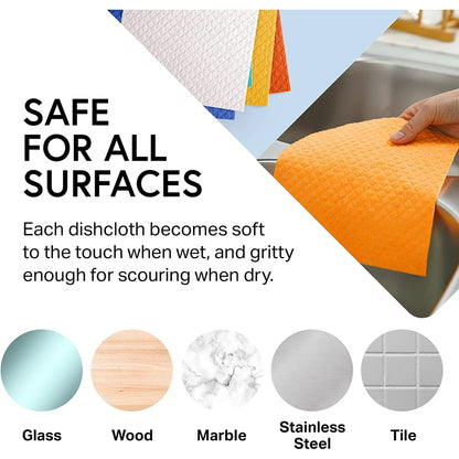 Swedish Wholesale Swedish Dish Cloths Reusable, 10 Pack